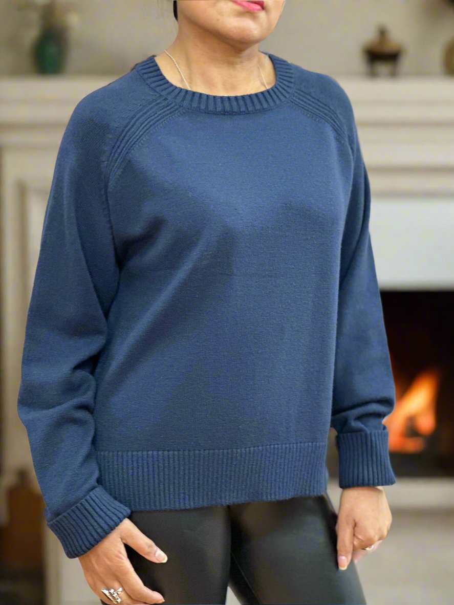 BYOUNG-MILO JUMPER- NAVY BLACKFRIDAYPRICEDROP