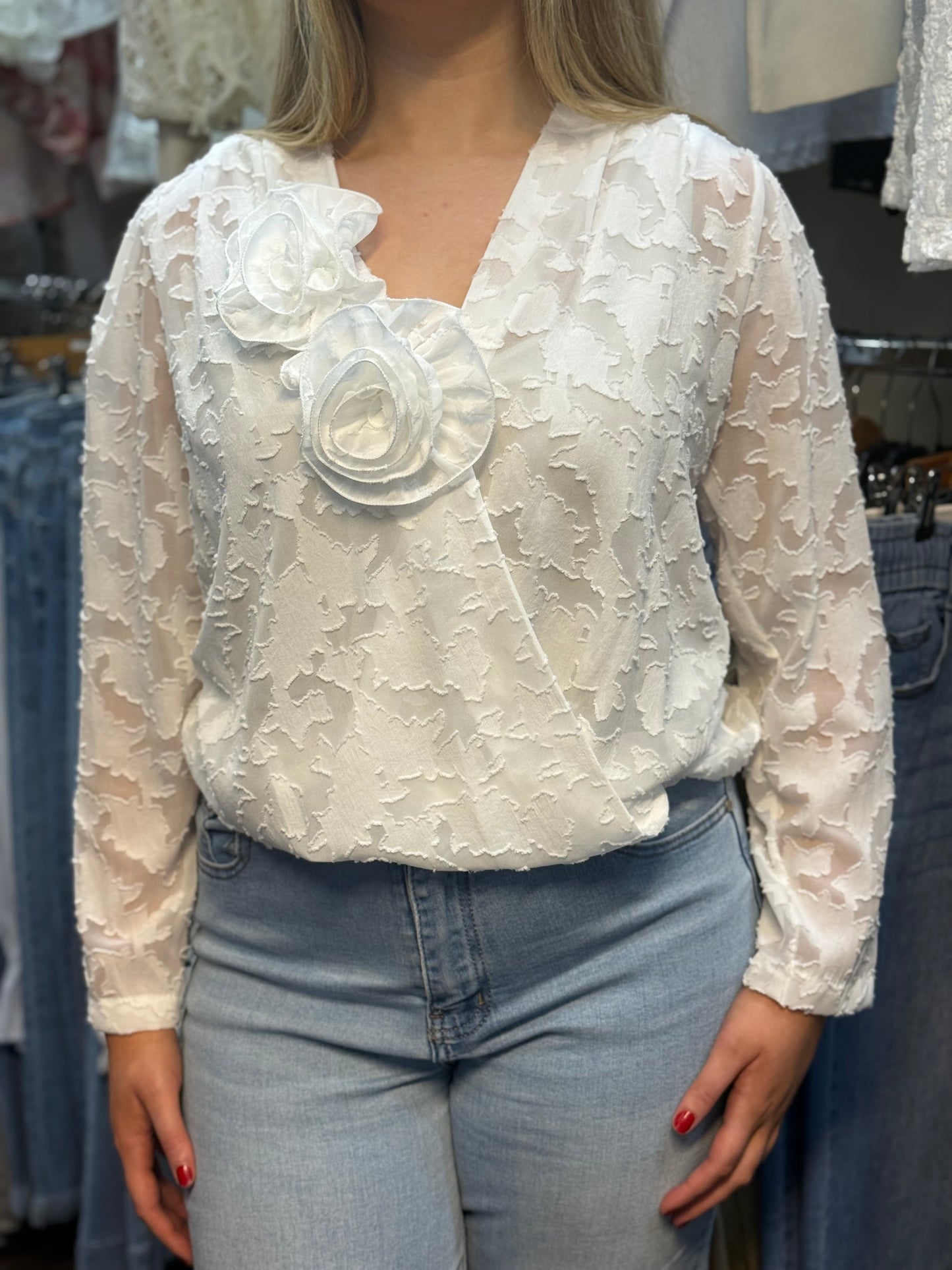FREYA- DEVOURE WRAP BLOUSE