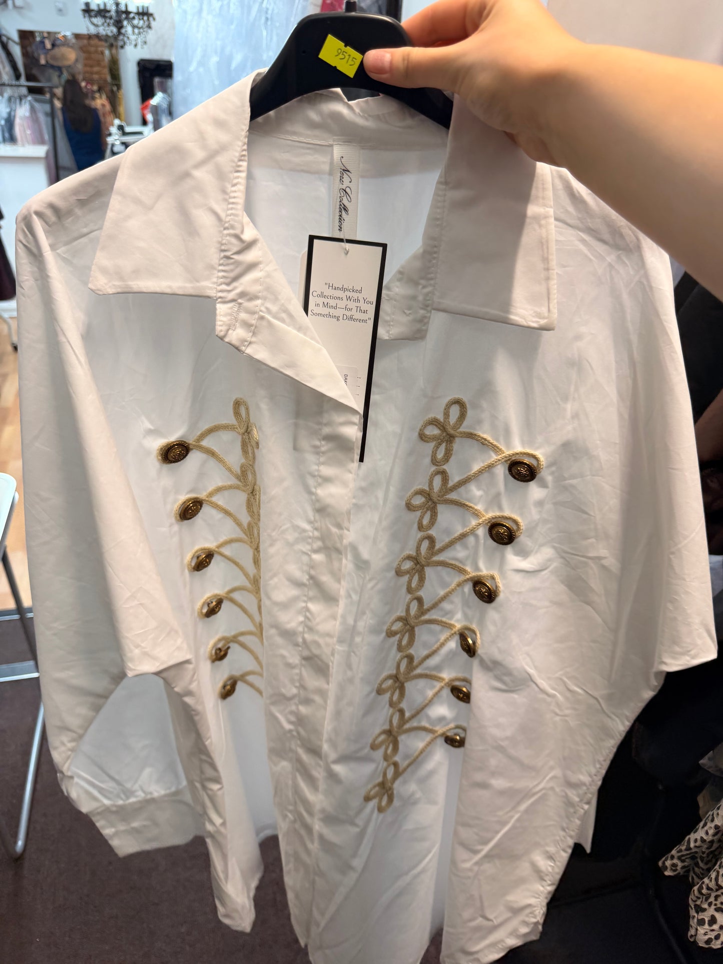 DAKOTA- MILITARY BRAID SHIRT