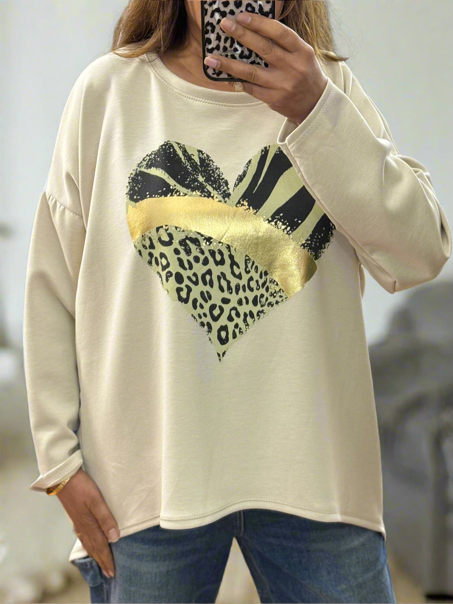 HARLAN- SCUBA JERSEY H/LOW SWEATSHIRT