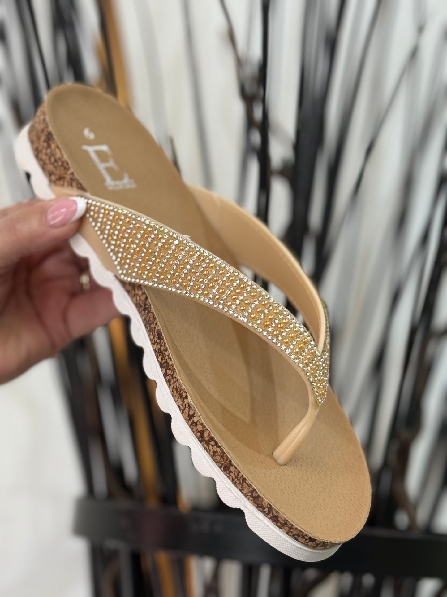 SUNSET THONG SANDAL-GOLD/SILVER