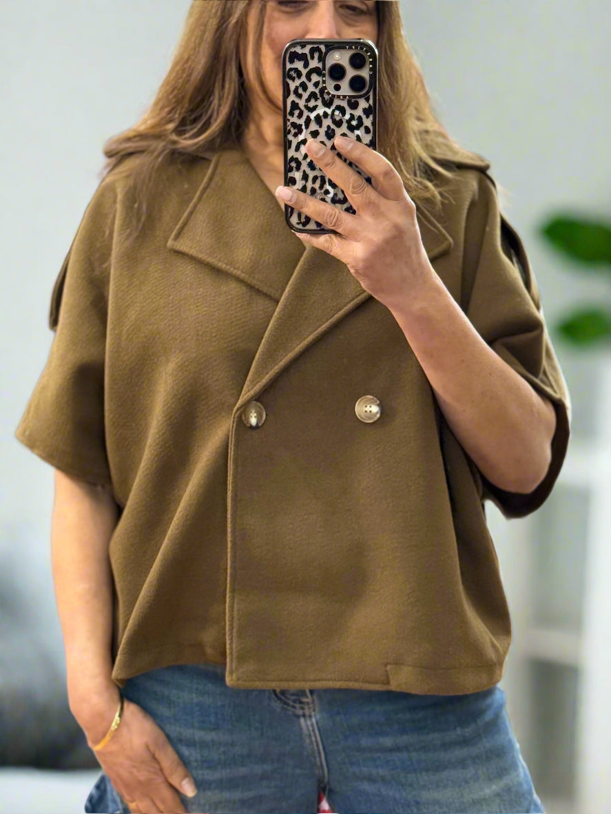 HEIDI - O/S CAPE STYLE JACKET-