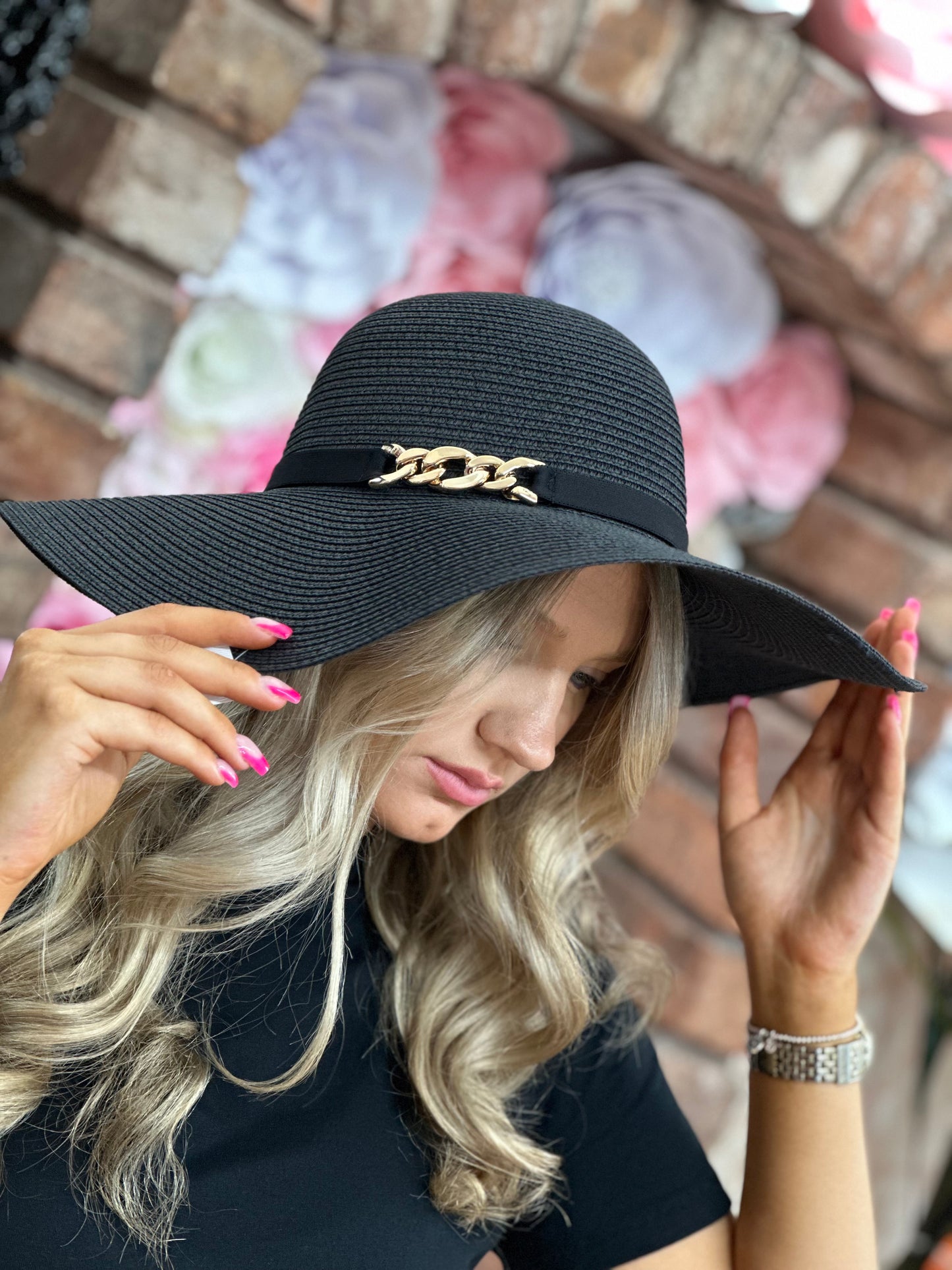 SOLERO-CHAIN DETAIL SUMMER HAT-ENDOFLINE