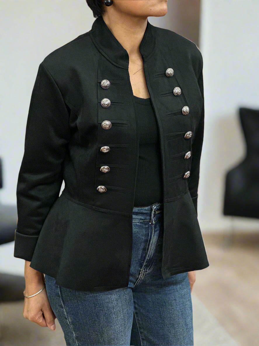KELLY- MILITARY CROP FITTED JACKET