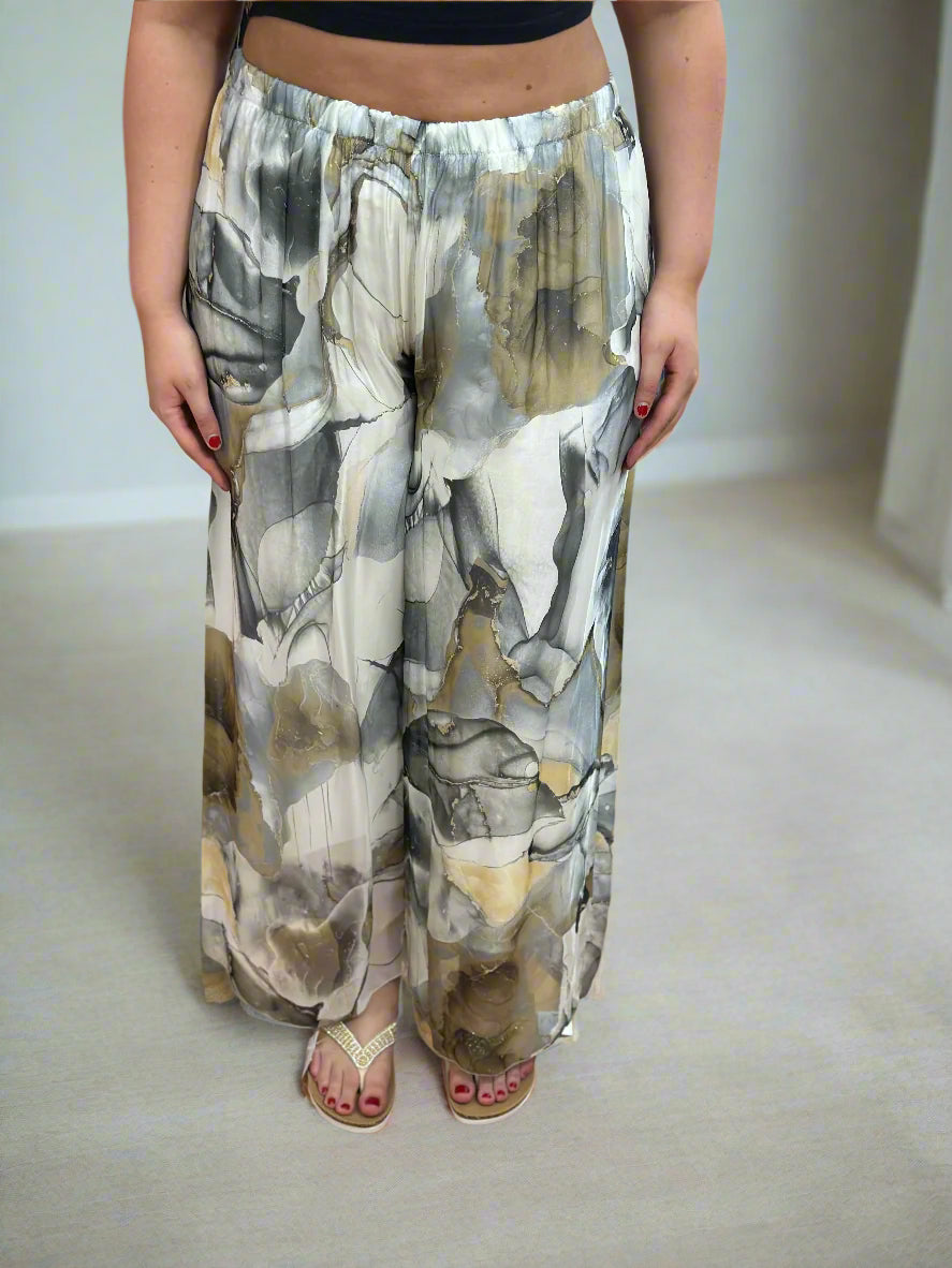 BALI - SILK PRINT TROUSER-