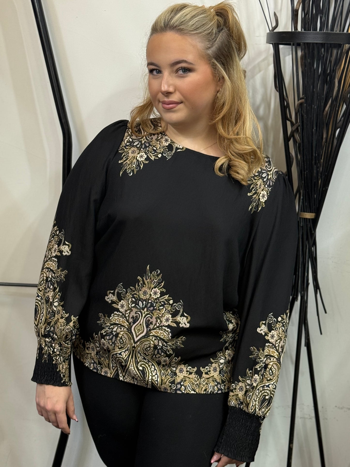 FRANSA-ADARA VINTAGE PRINT TOP -#NOVEMBER BF10%