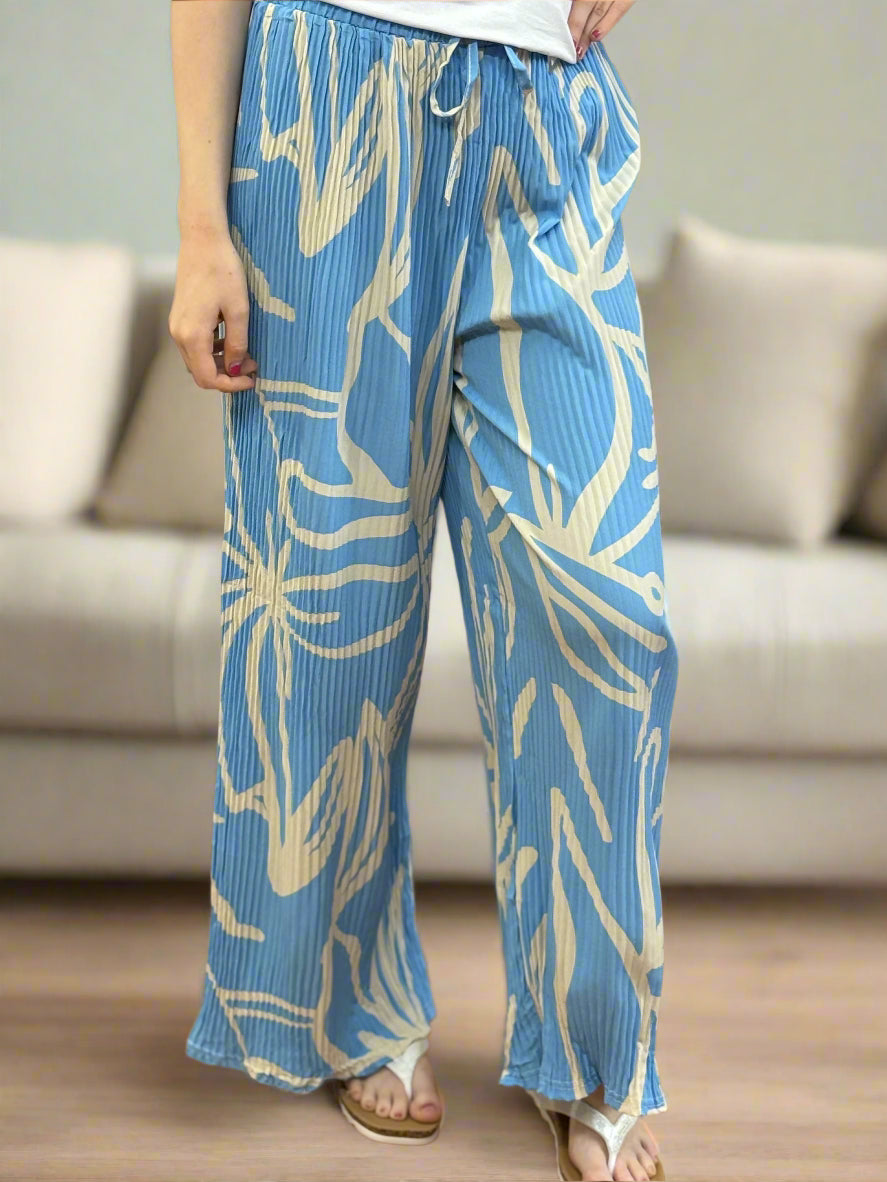 HAVANA- LEAF PRINT TROUSER
