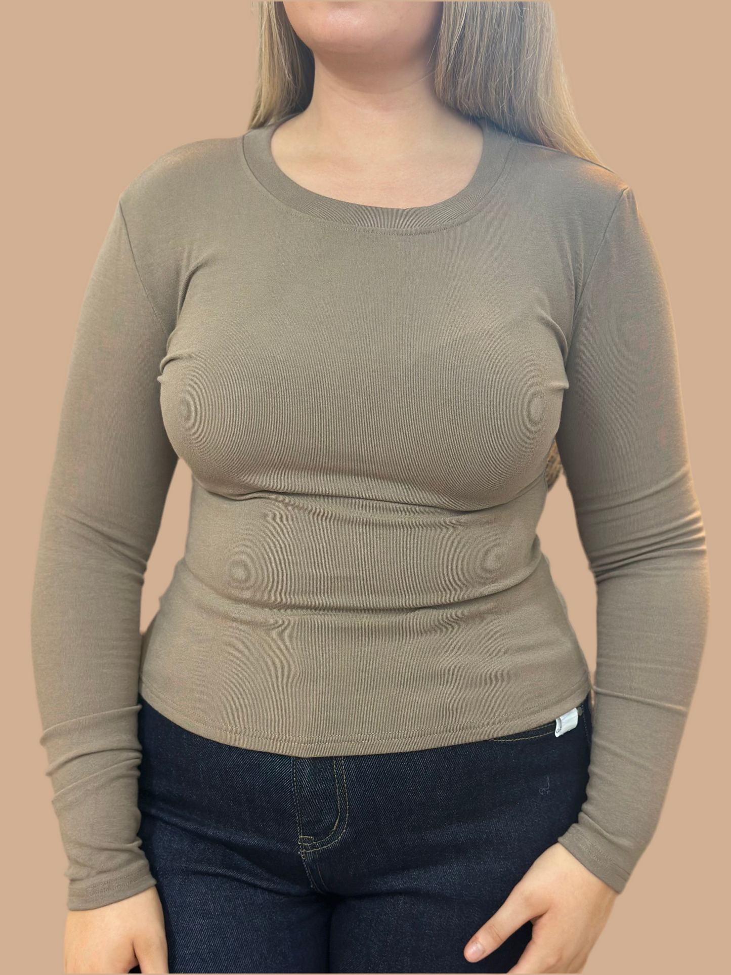 MWBASIC ALIE ROUND NECK LONG SLEEVED TOP