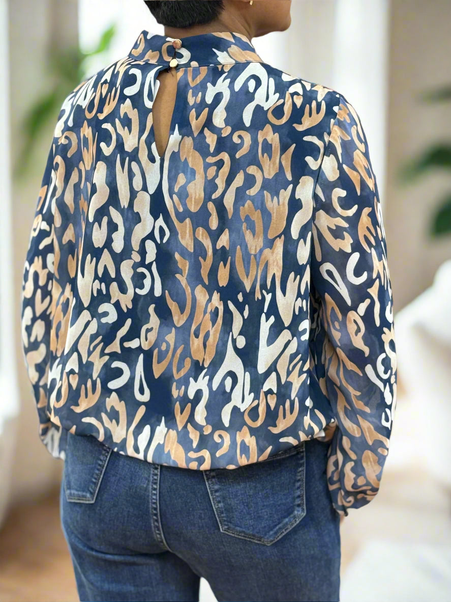 PERRY- PRINTED BUBBLE TOP