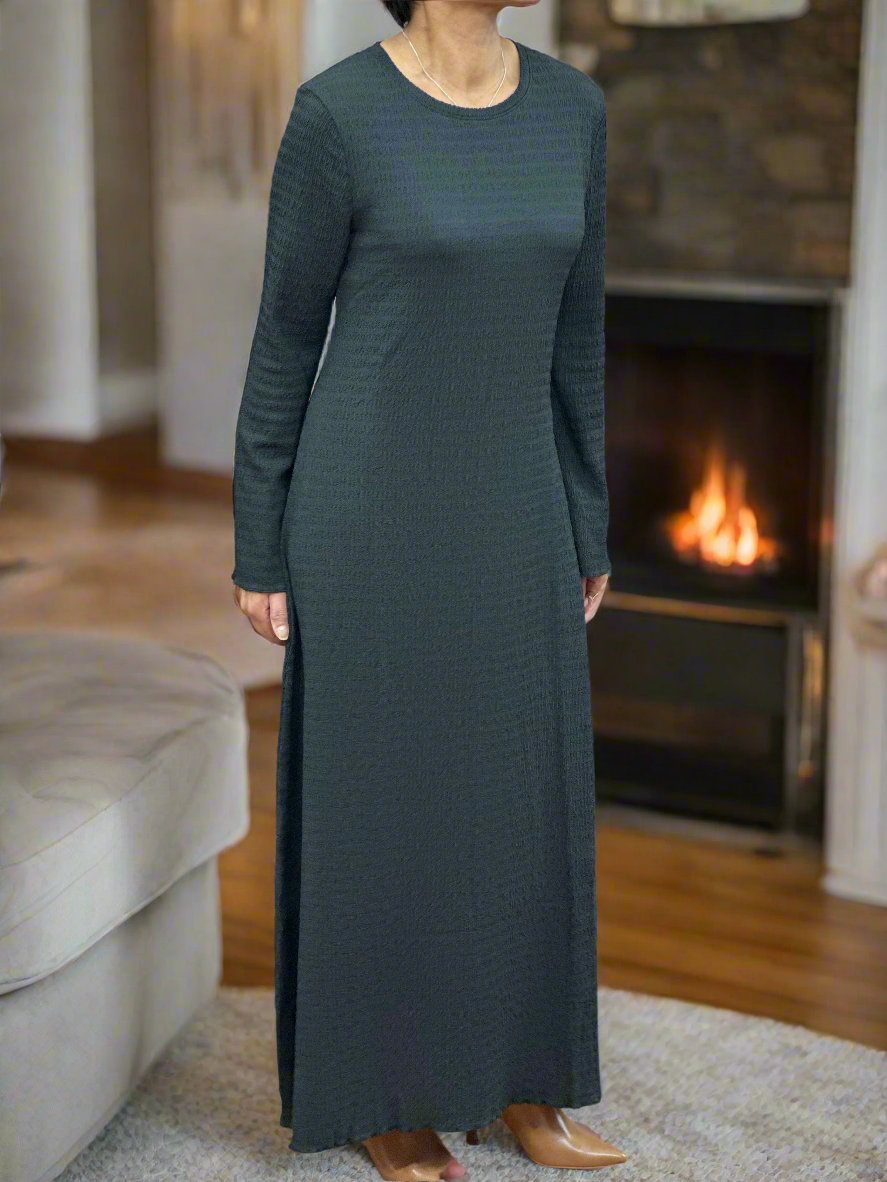 BYOUNG - PABLA RIB WEAVE DRESS-CHARCOAL NOVEMBER BFSale