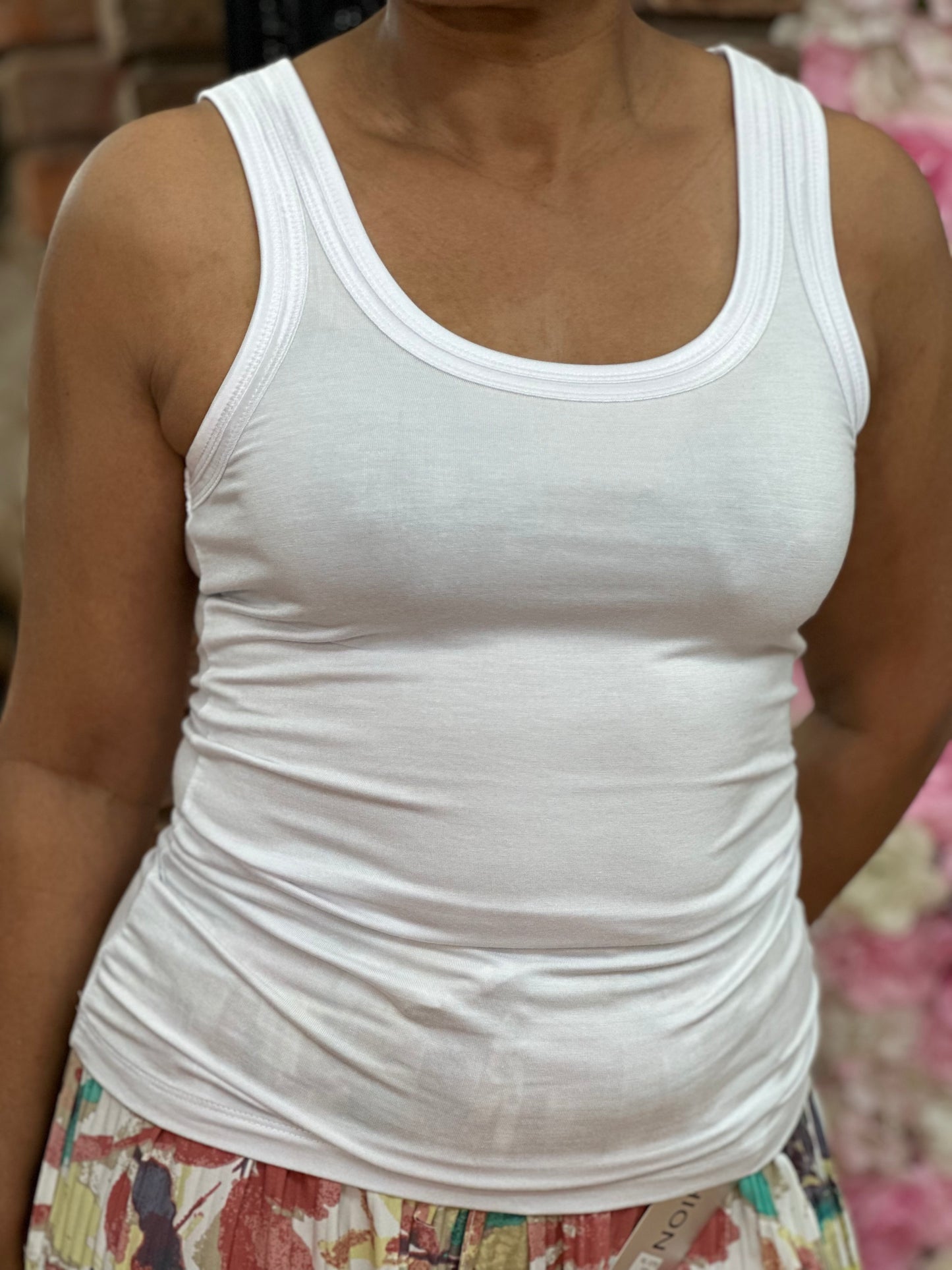 ZULU FRANSA SATIN TRIM VEST TOP