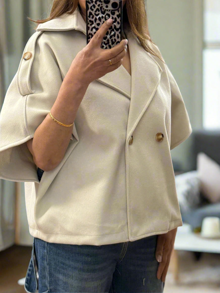 HEIDI - O/S CAPE STYLE JACKET-