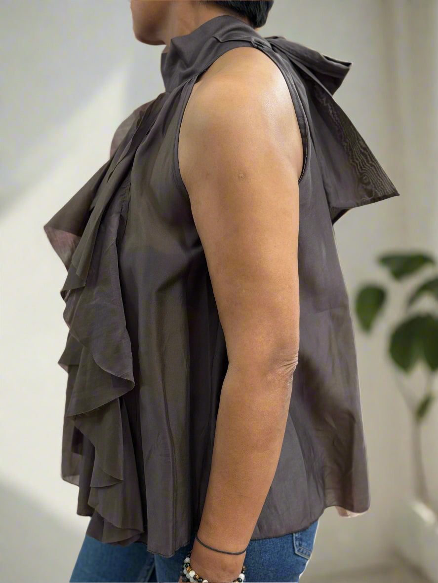 ROSA - CUTAWAY FRILL FRONT TOP