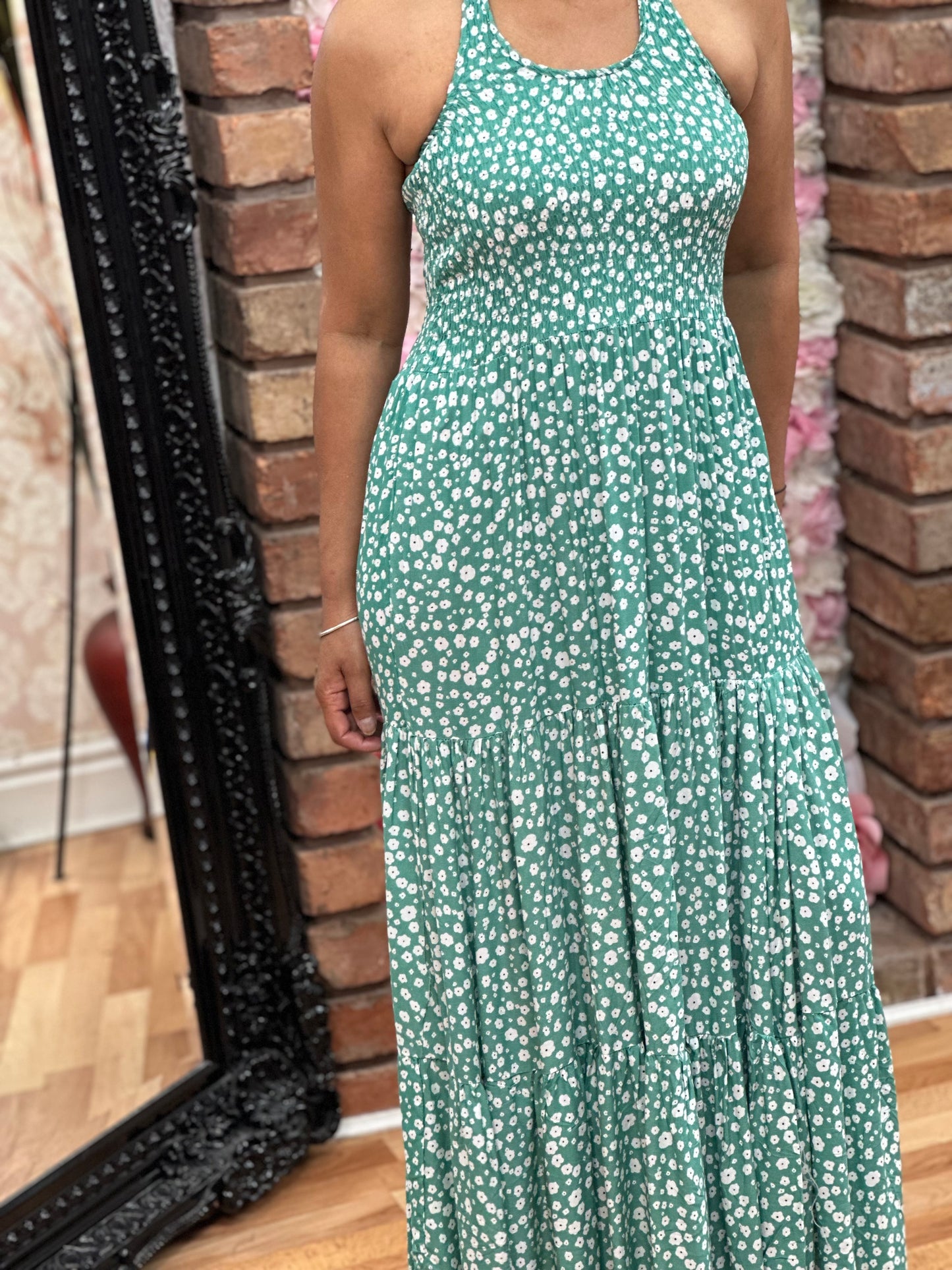 HALTER SPOT/DAISY DRESS- #SALE10
