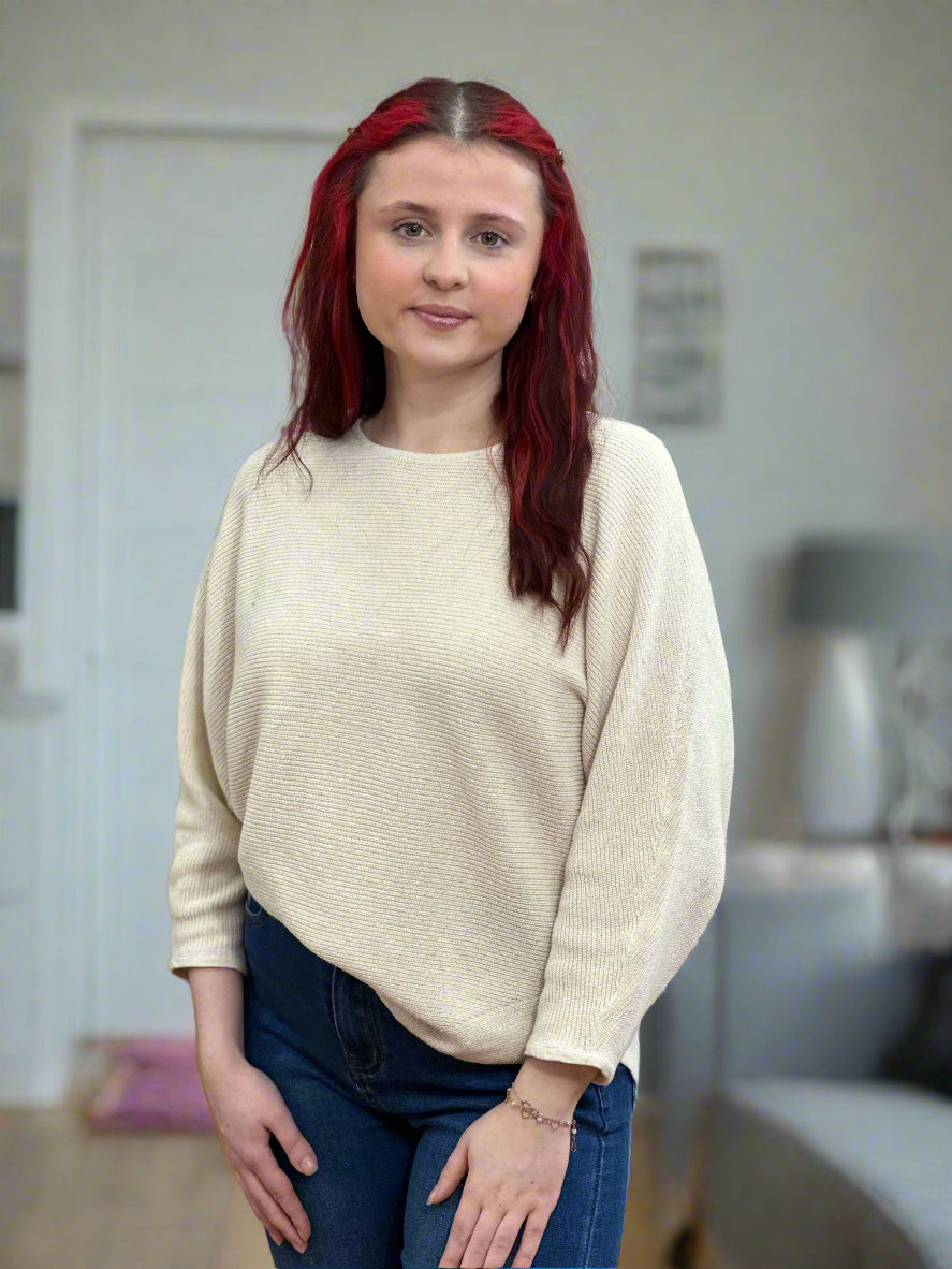 FRANSA- SINJA COTTON MIX BAT JUMPER