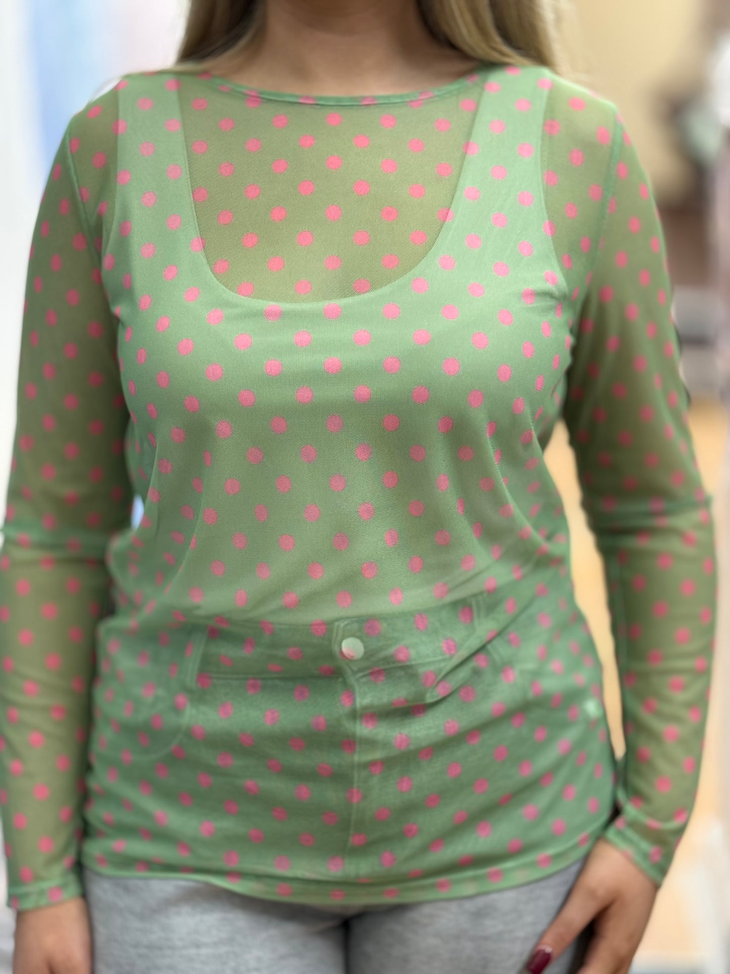 DEMI- PRINTED MESH TOP