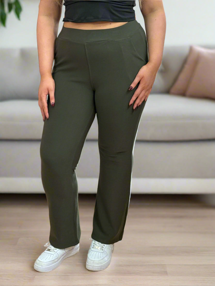 JANELLA-BOOTLEG TREGGING-BLACK