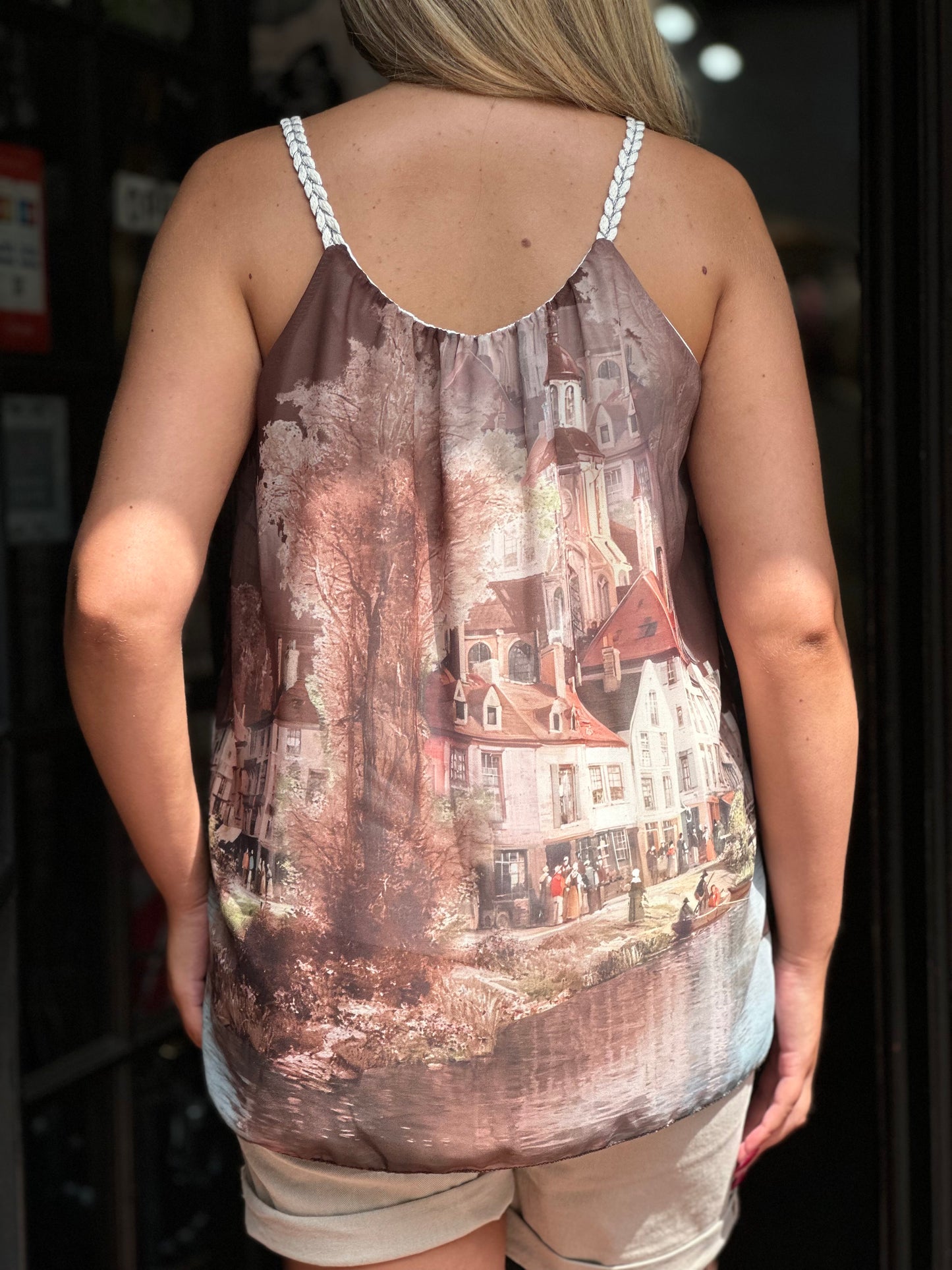 VENICE-CHIFFON CAMI TOP