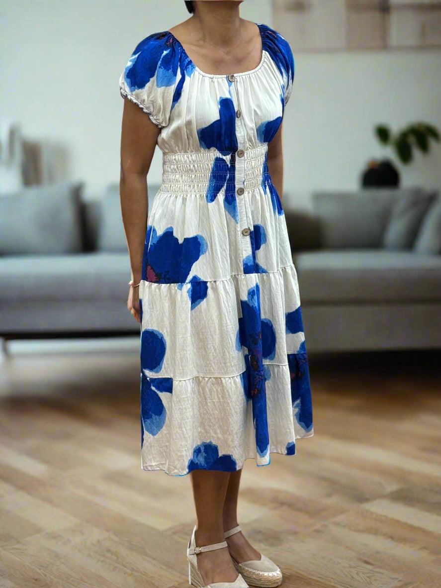 KAT-BARDOT PRINTED MIDI DRESS