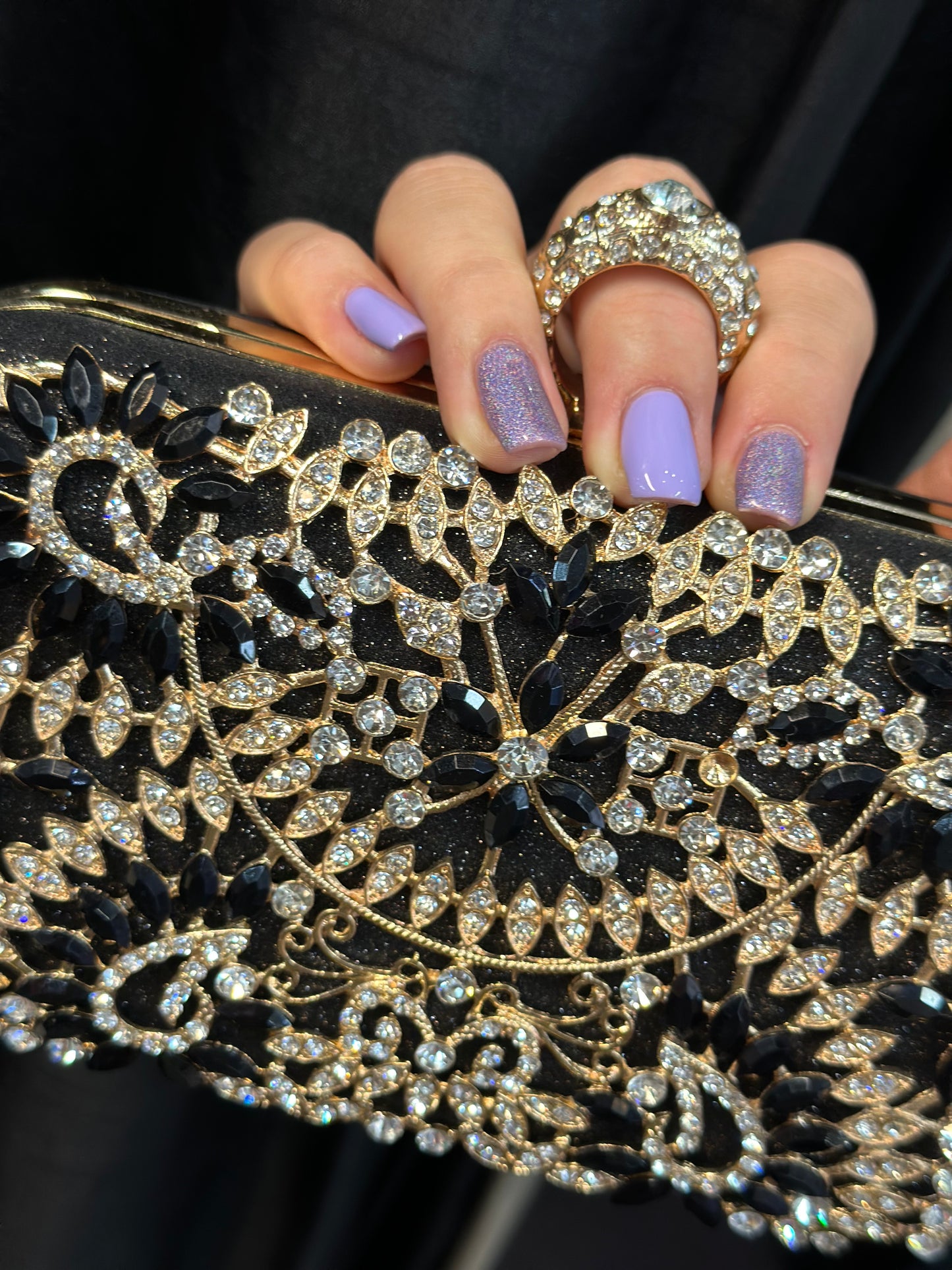 DIAMANTE DESIGN CLUTCH-