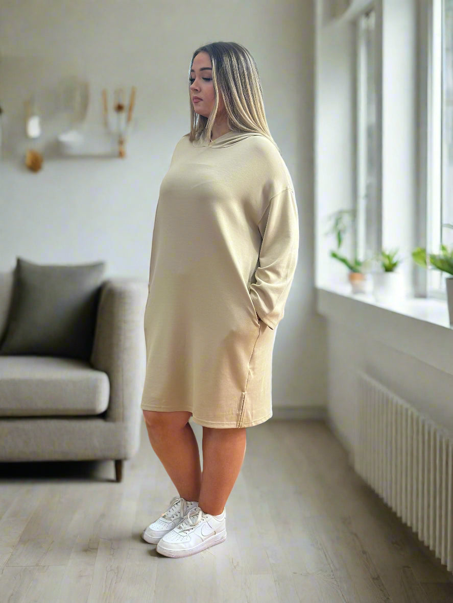 BYOUNG-TULLUS SCUBA HOODY DRESS #SUMMERSALE 50%
