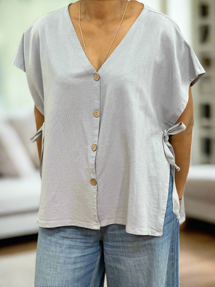 AMBER JERSEY TANK TIE