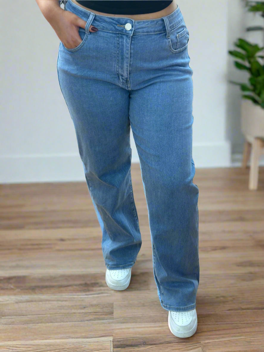 G-SMACK H/W WIDE STRAIGHT JEAN - CURVE