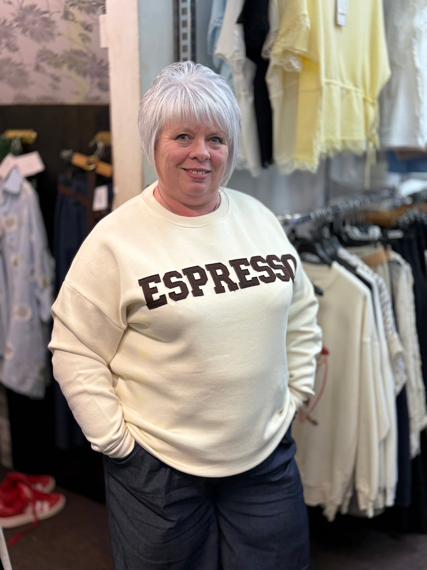 MAE- COFFEE SHOT OVERSIZED SWEATSHIRT