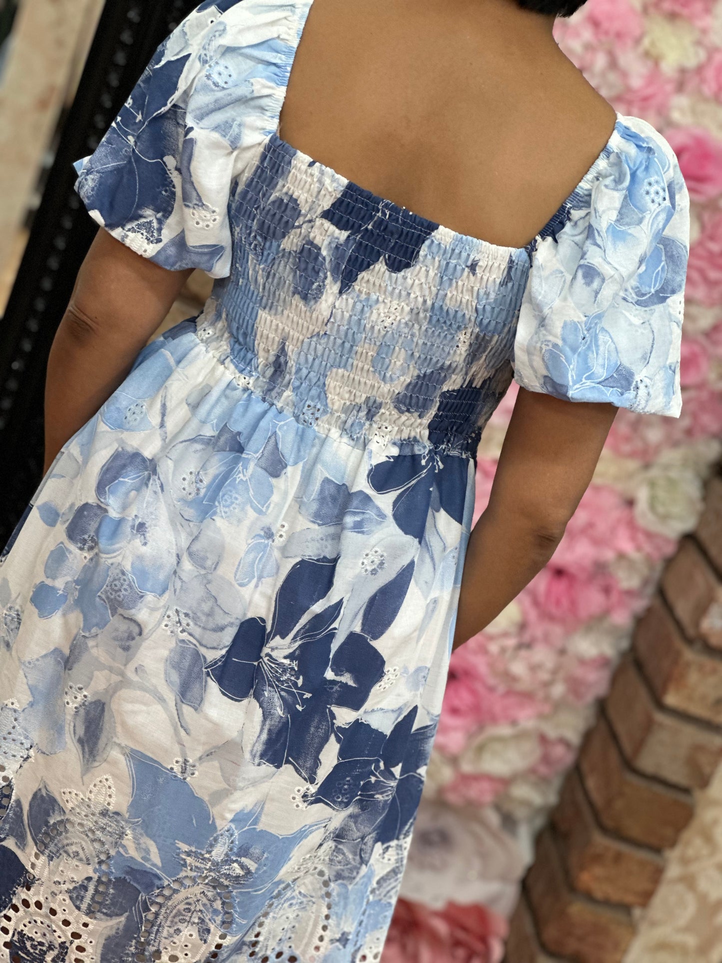 BARDOT COTTON SMOCK DRESS -LAST ONE LEFT