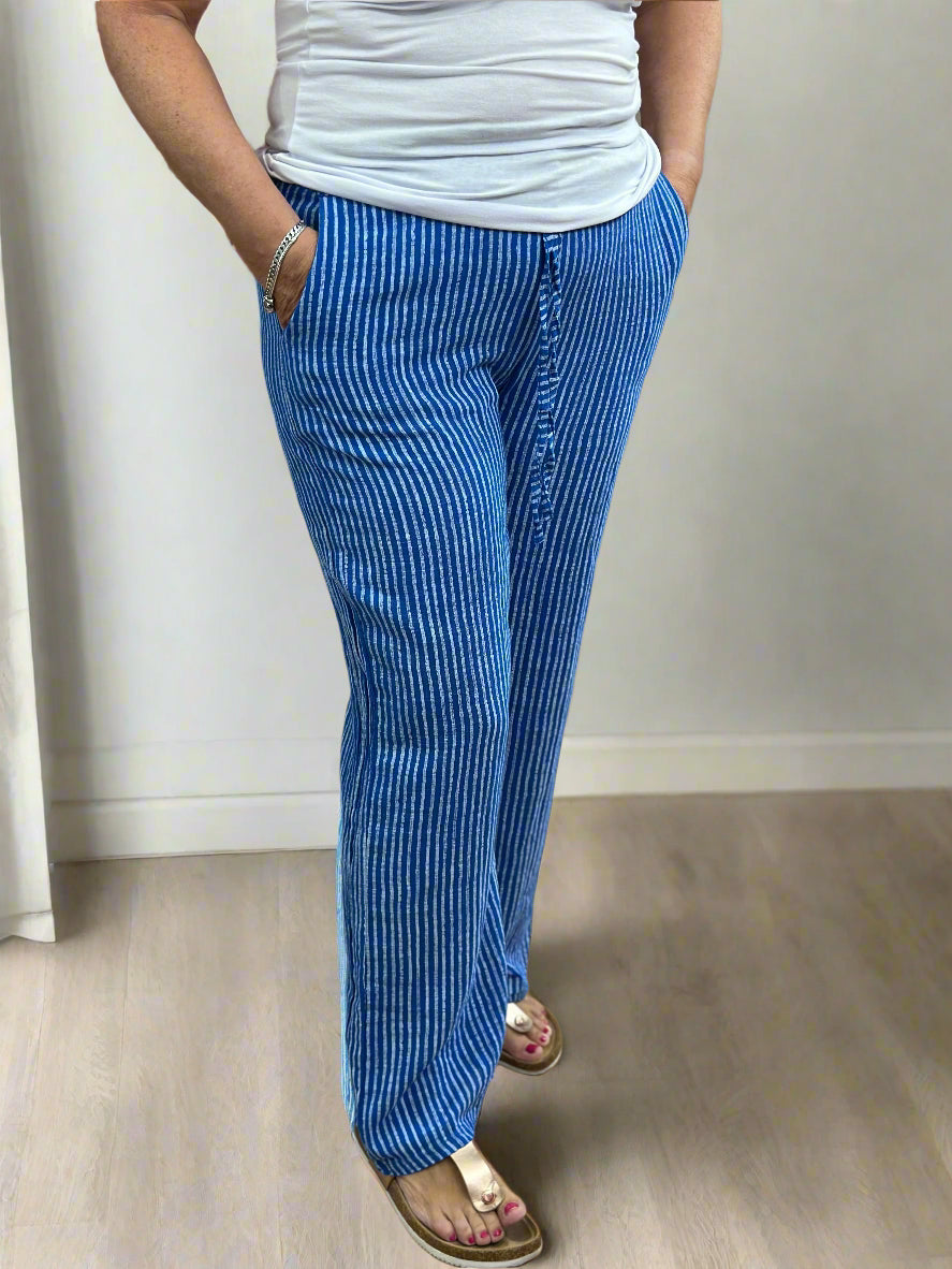 HENLEY - MARCY PINSTRIPE STRAIGHT FIT