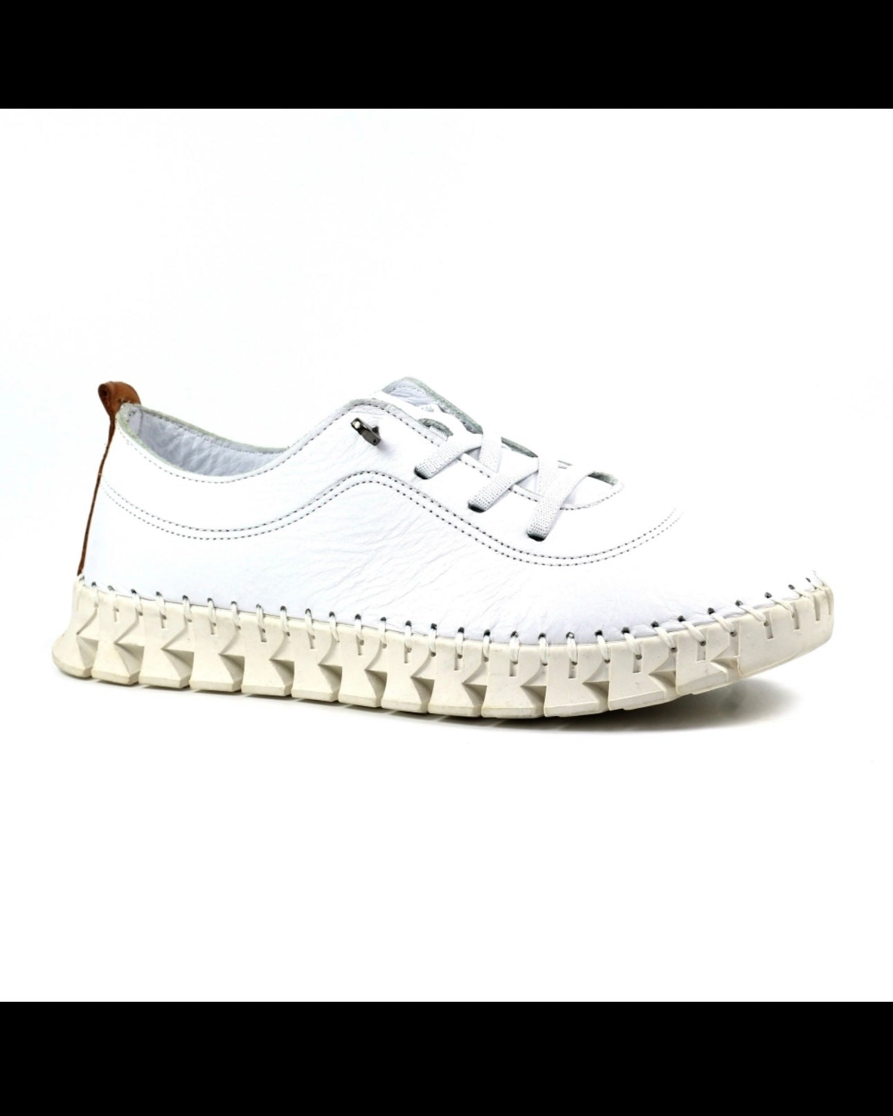 LUNAR- AUSTELL LEATHER PUMP-WHITE