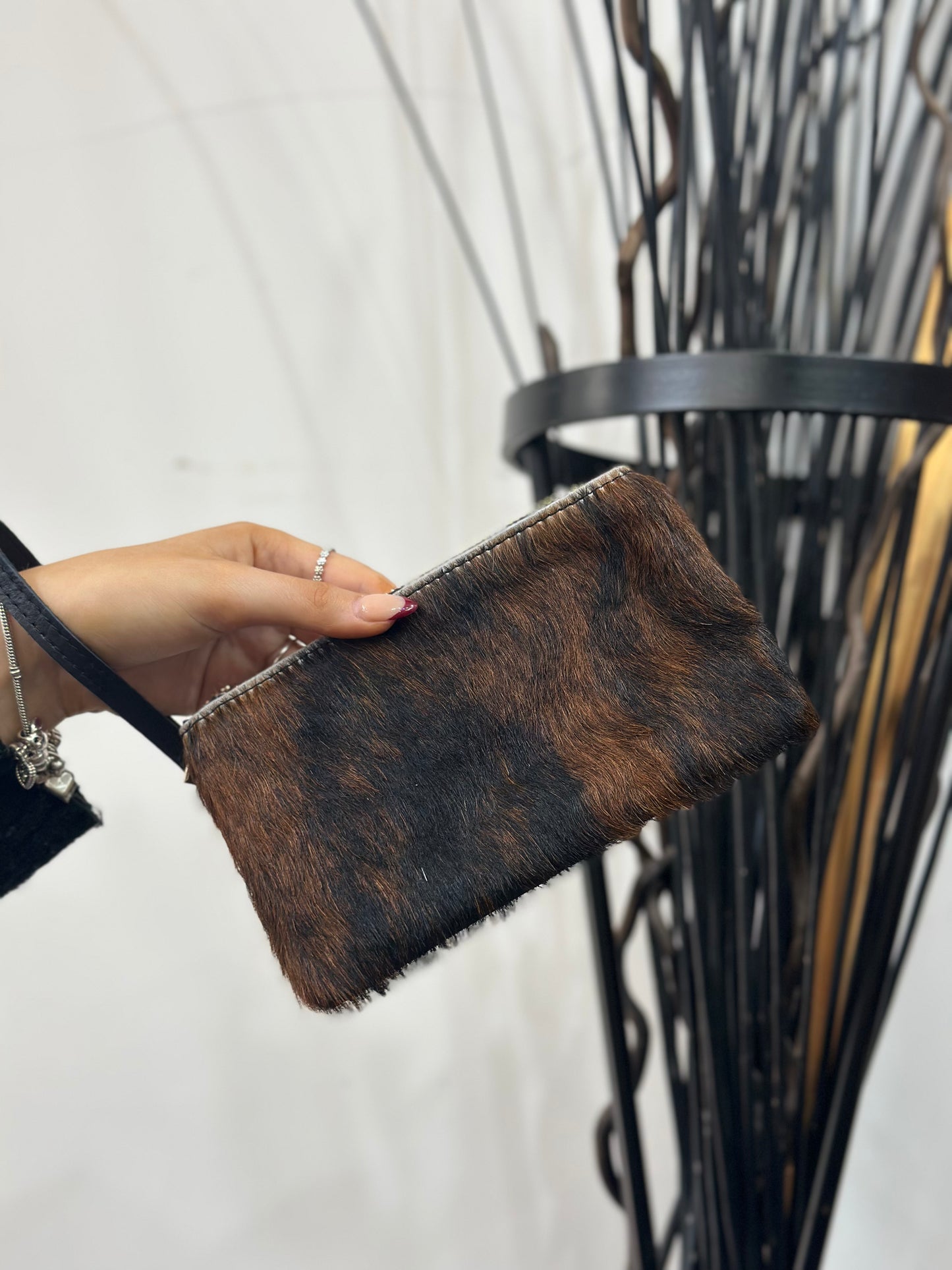 KORA FAUX PONY FUR WRISTLET