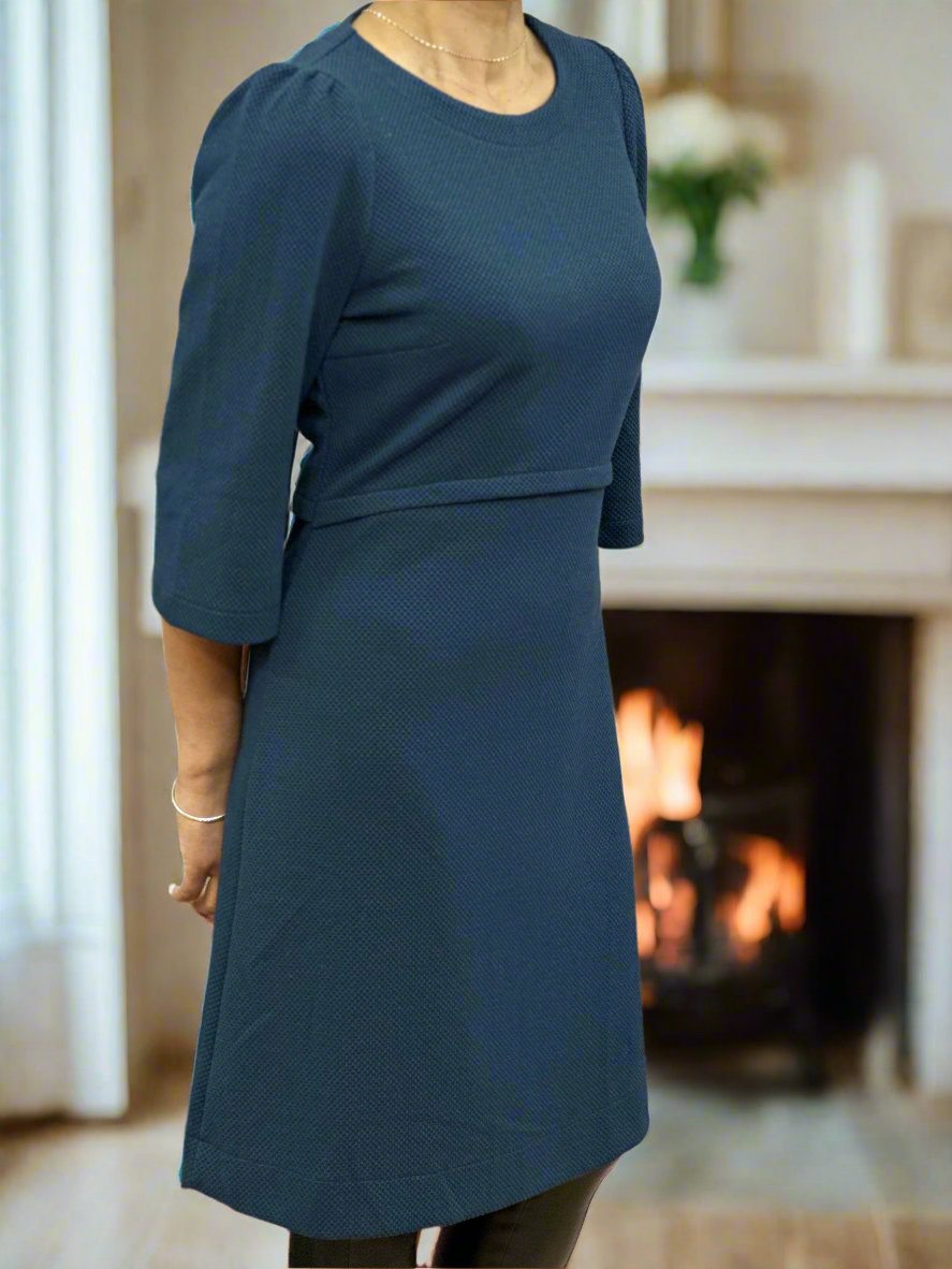 EIJA NAVY DRESS -FRANSA -#50%OFF
