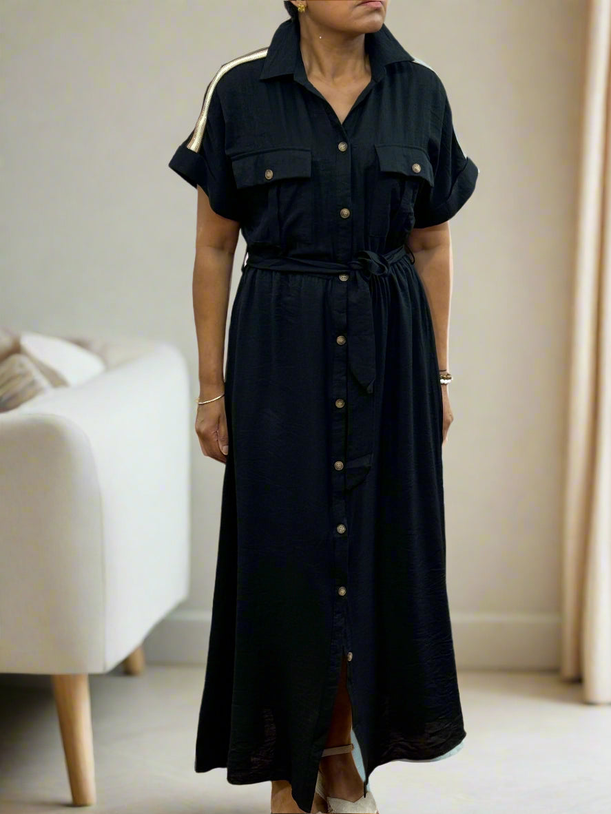 BYRON - STRIPE SHIRT DRESS