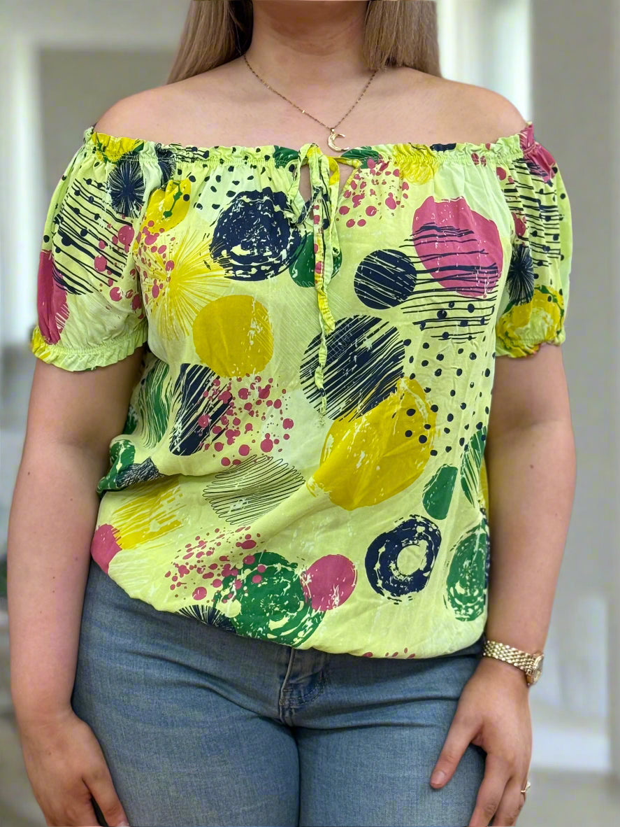 DALIAH - BARDOT GYPSY TOP-SPECIAL OFFER/STAR BUY