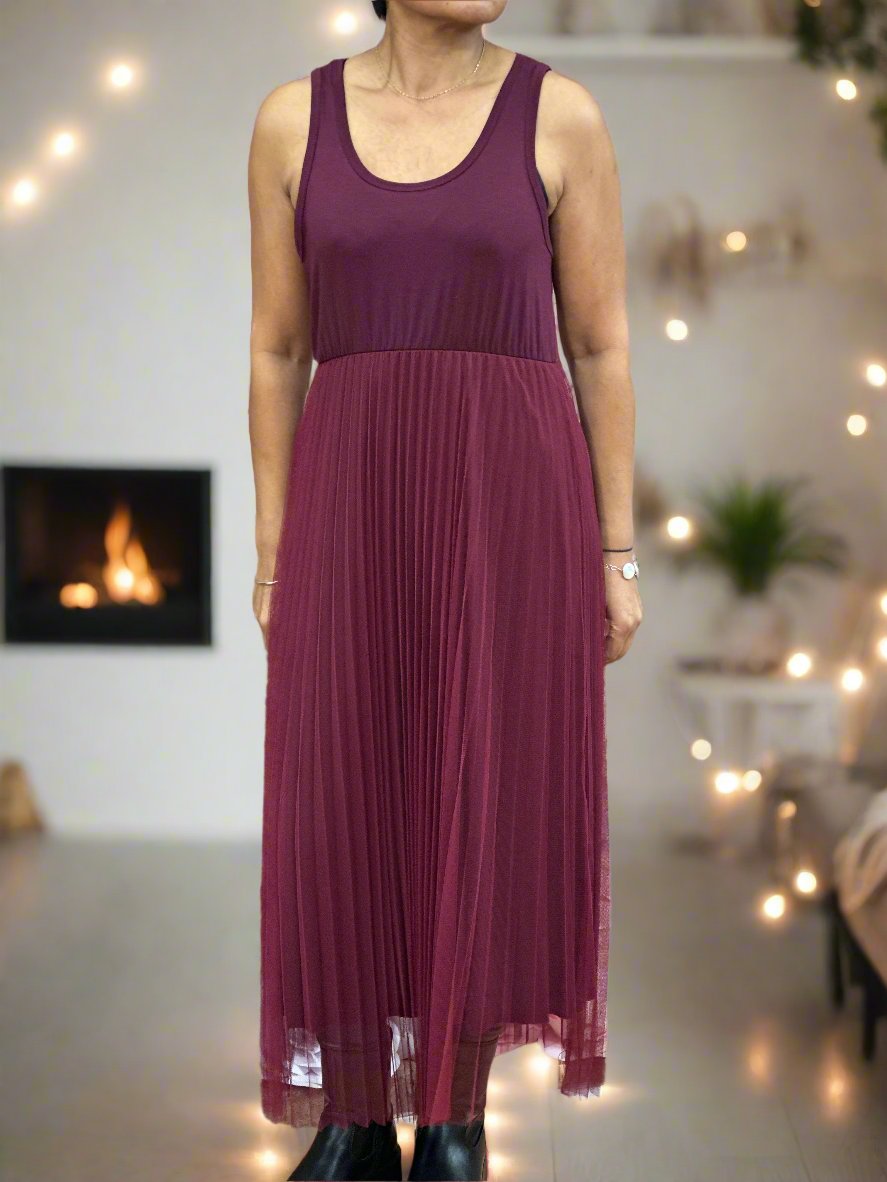 ILANA- RUFFLE SKIRT LAYERING DRESS