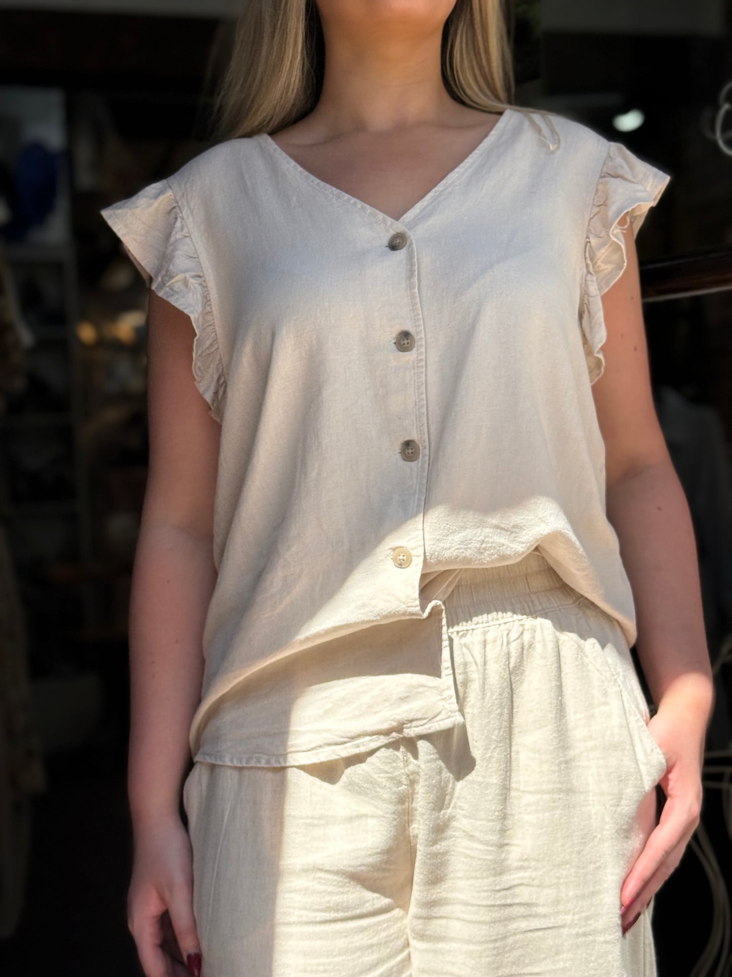 BYOUNG-FALAKKA RUFFLE TOP
