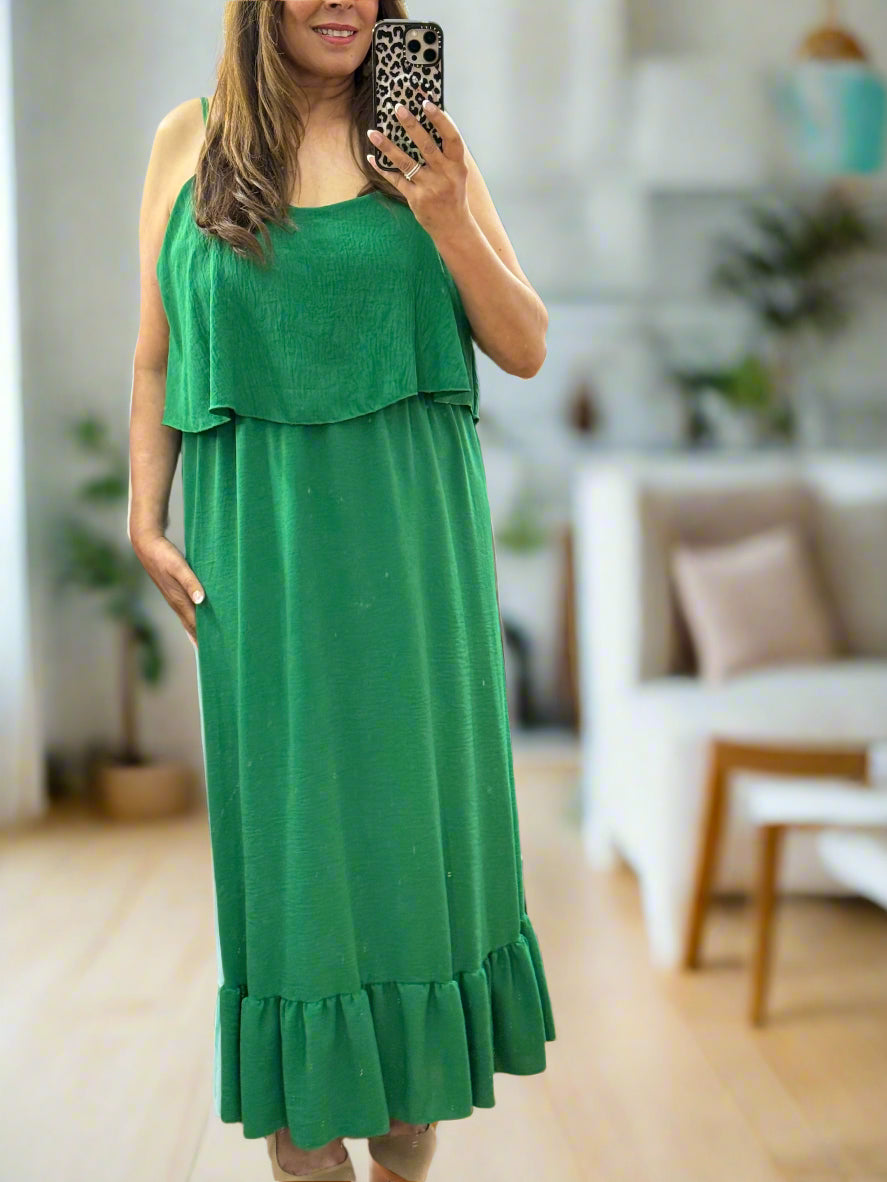ST IVES -NATALIA STRAPPY OVERLAY MAXI