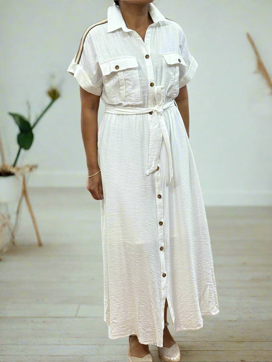 BYRON - STRIPE SHIRT DRESS