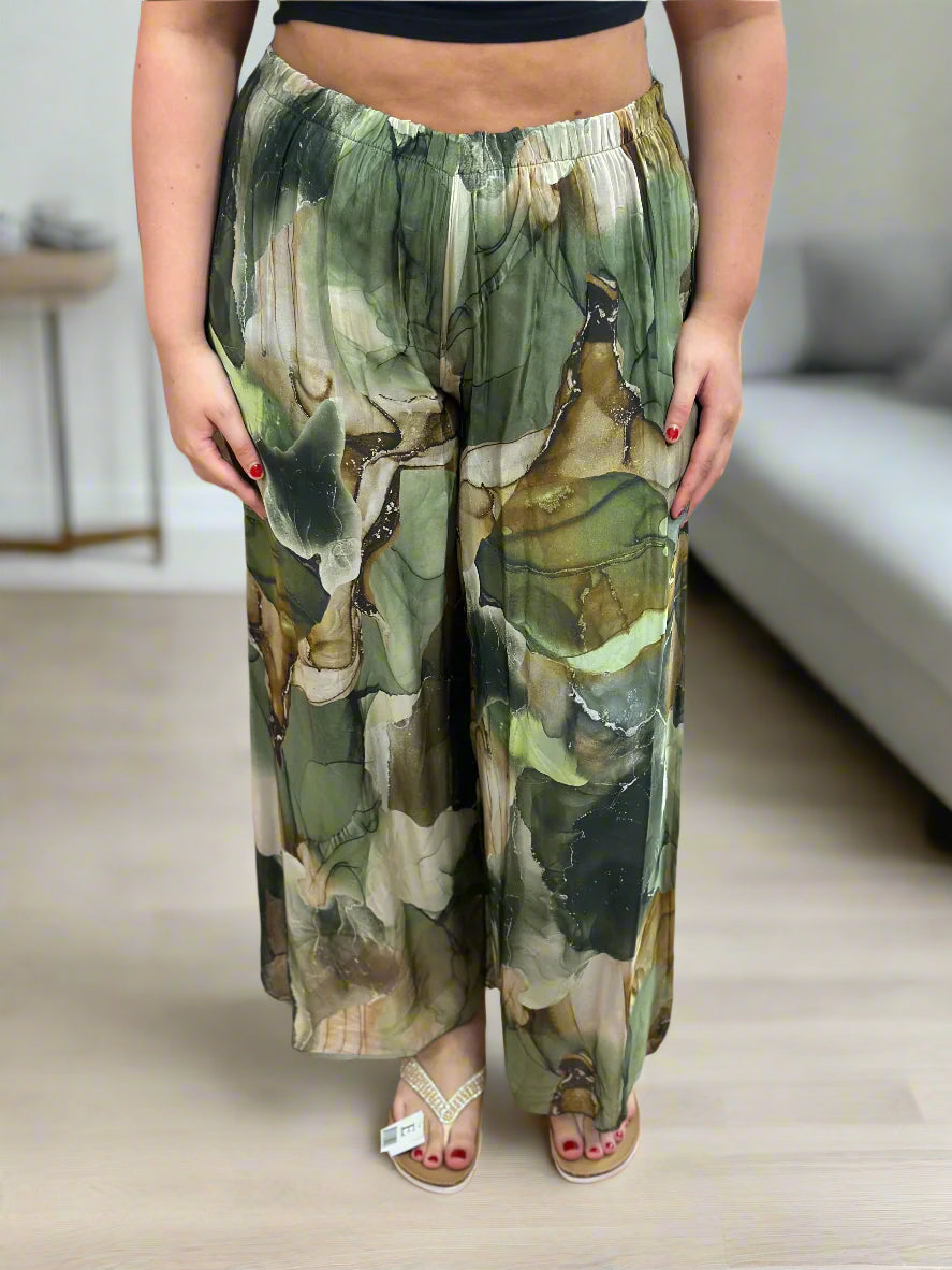 BALI - SILK PRINT TROUSER-