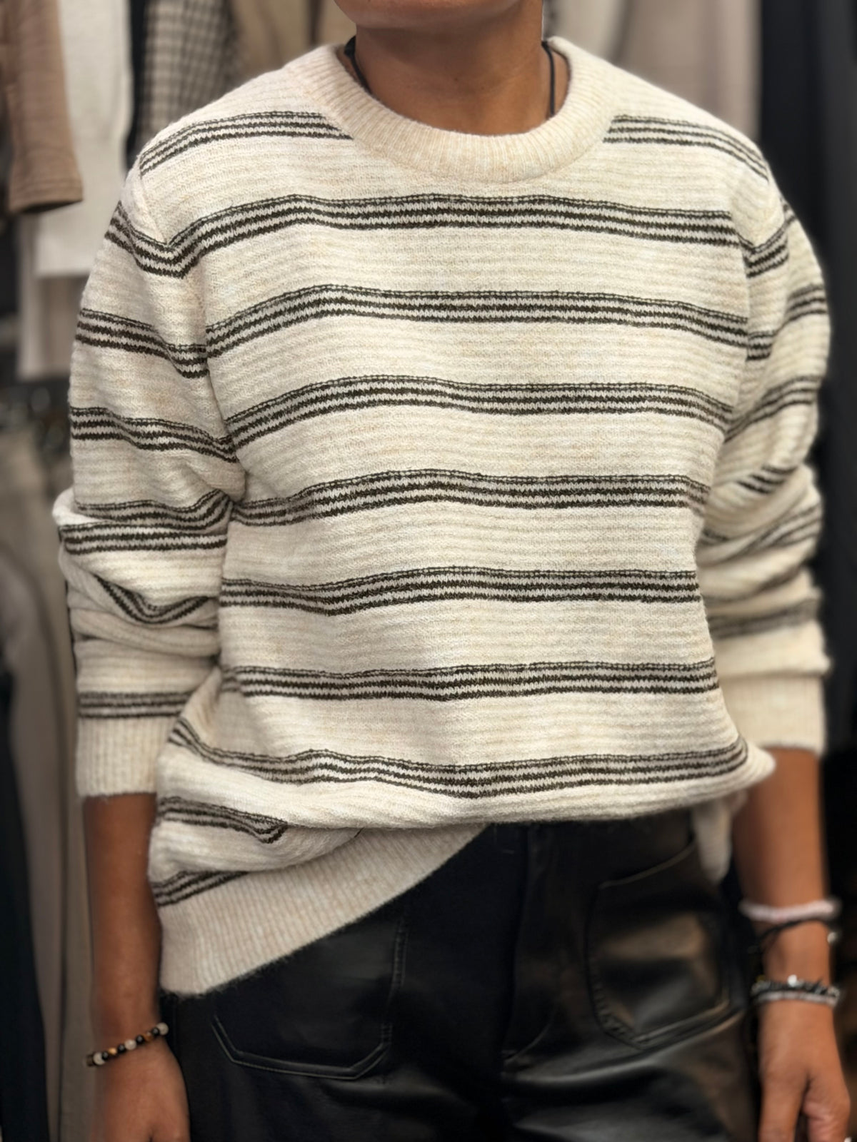 FRANSA KENDRA STRIPED KNIT