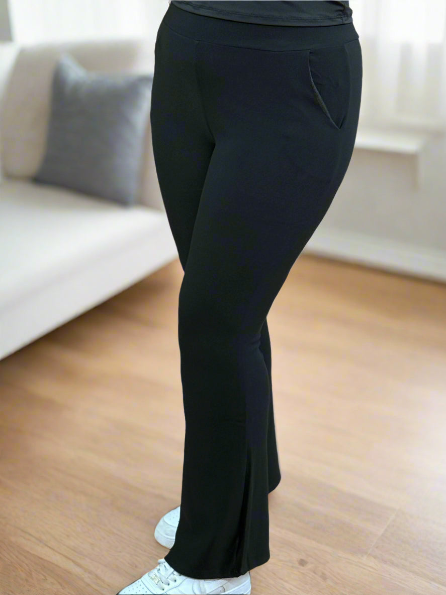 JANELLA-BOOTLEG TREGGING-BLACK