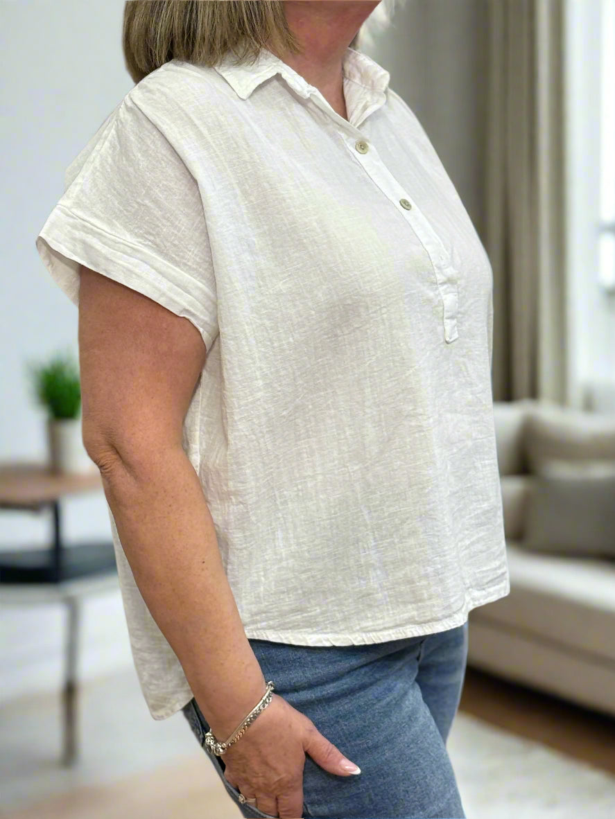 NASH-LINEN SHIRT TOP