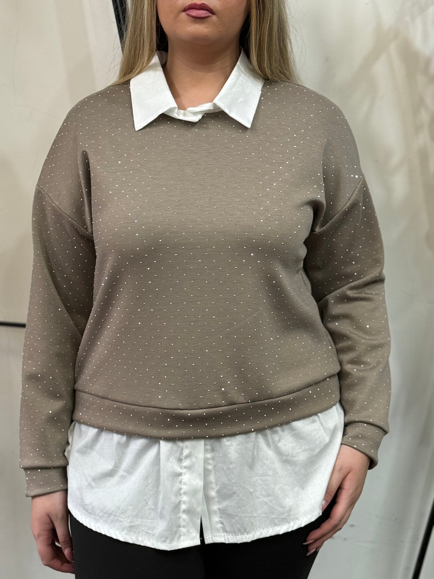 CHELSEA-2 IN 1-SPARKLE SWEATSHIRT- 50% OFF