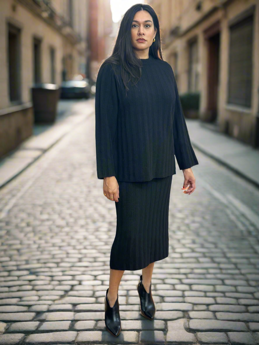 BYOUNG-MARIANNE RIB JUMPER-BLACK- #NOVEMBER BF25% -🖤🖤AUTO XTRA20% off @ checkout