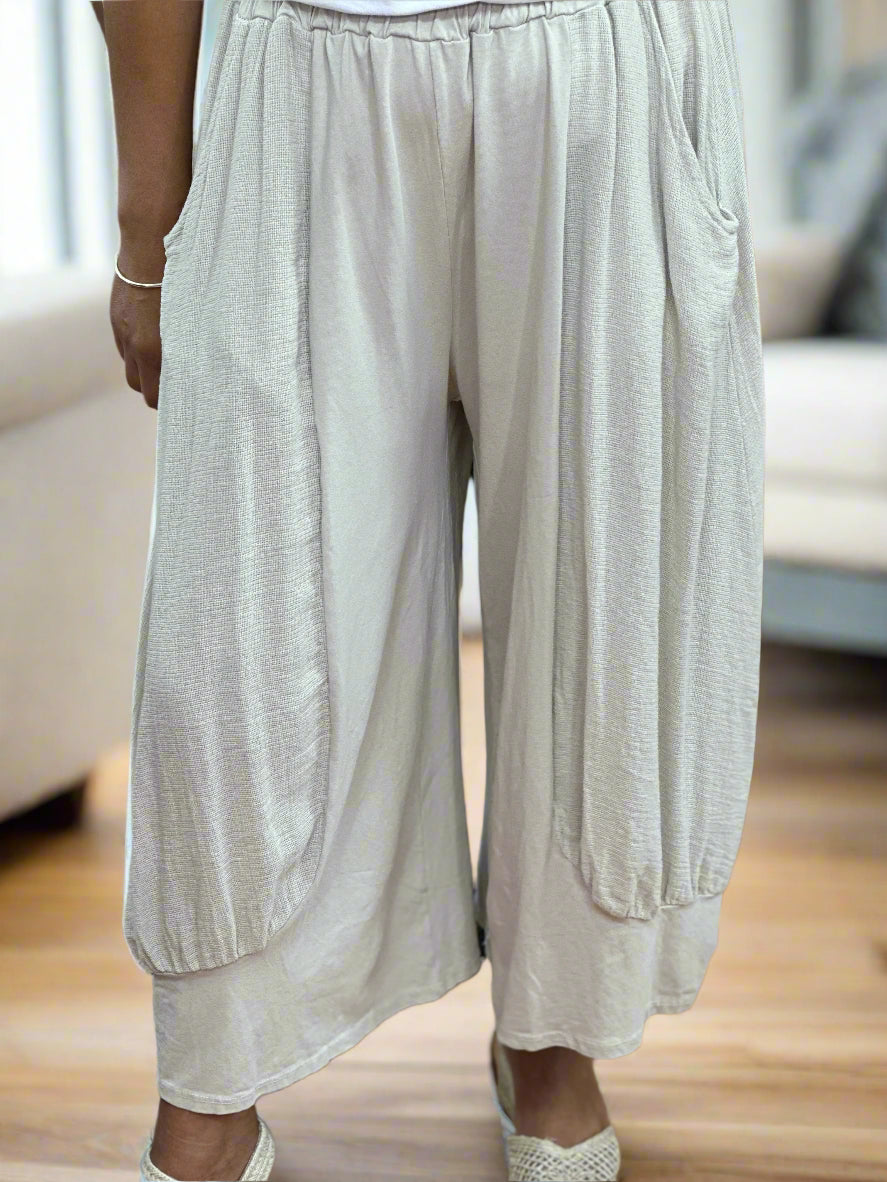 CHILL JERSEY HOPSACK MIX PANTALOON