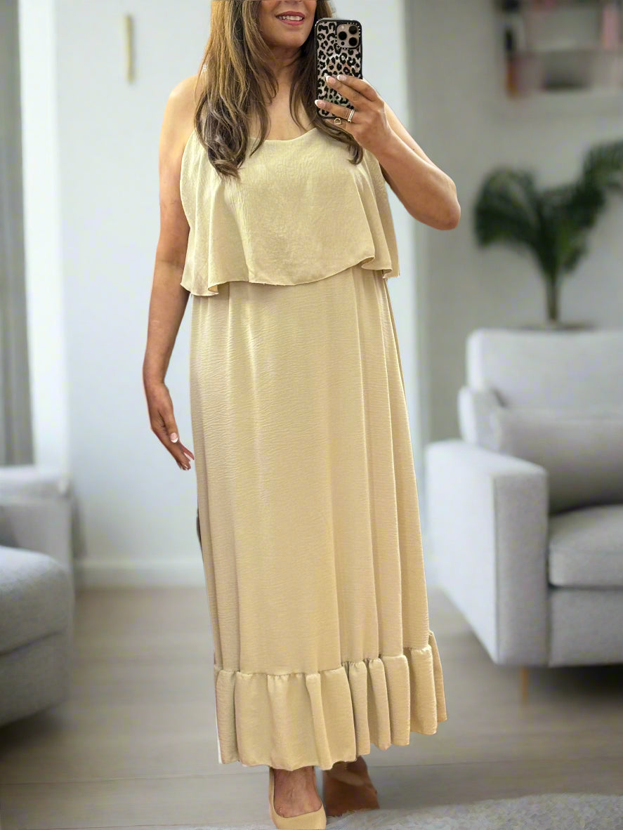 ST IVES -NATALIA STRAPPY OVERLAY MAXI
