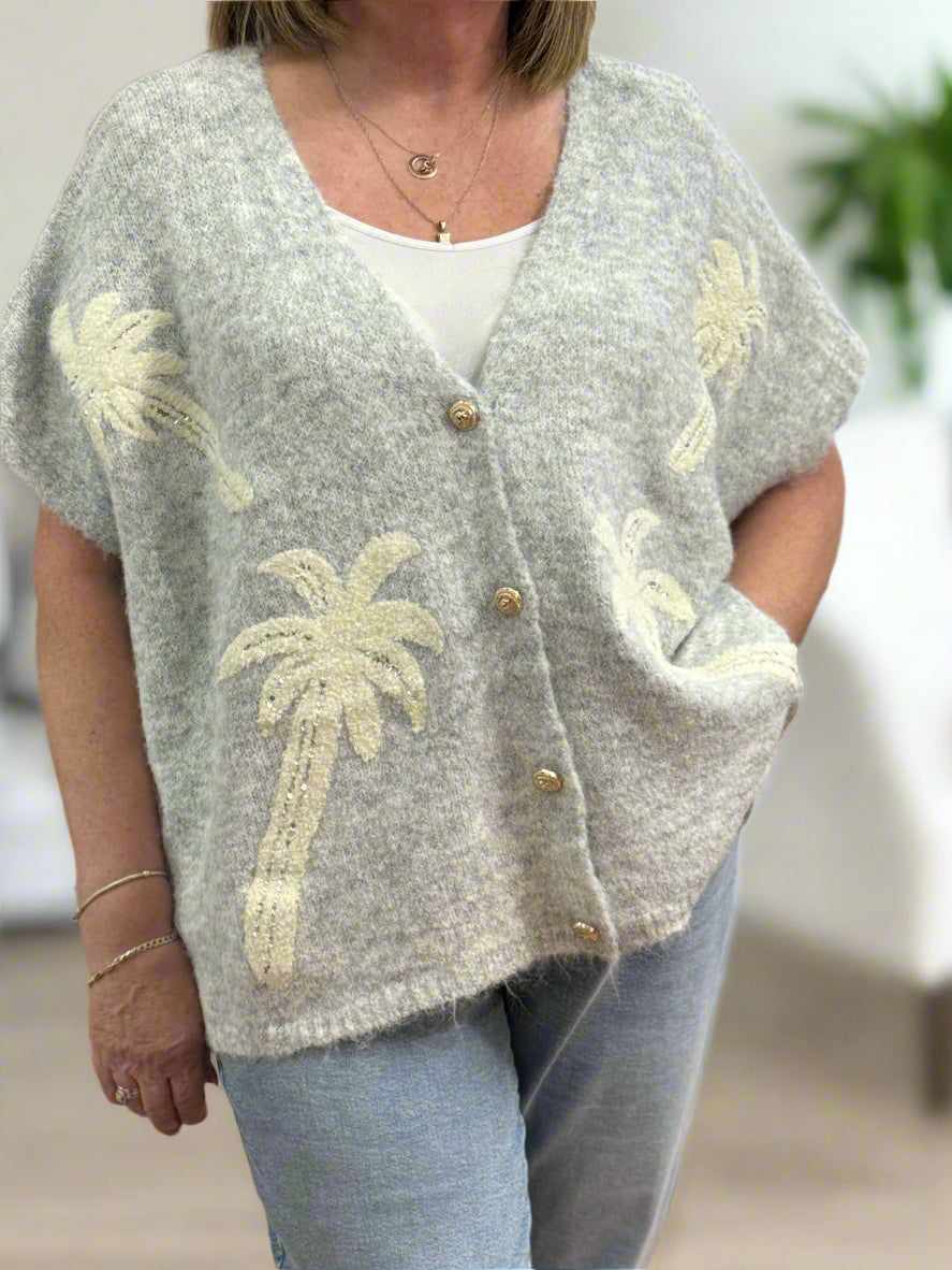 PALM TREE KNITED TANK TOP