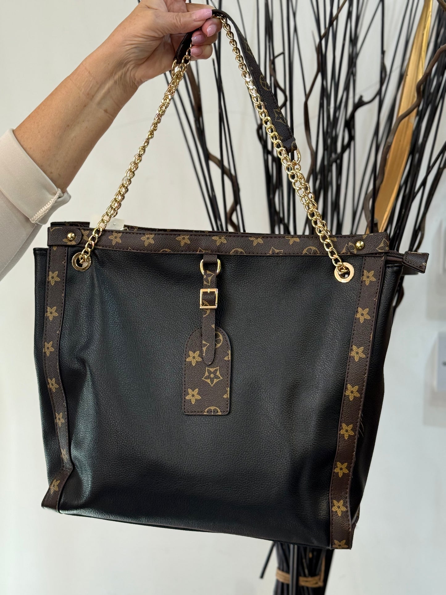 LV INSPIRED- LV TRIM LARGE SHOULDER BAG