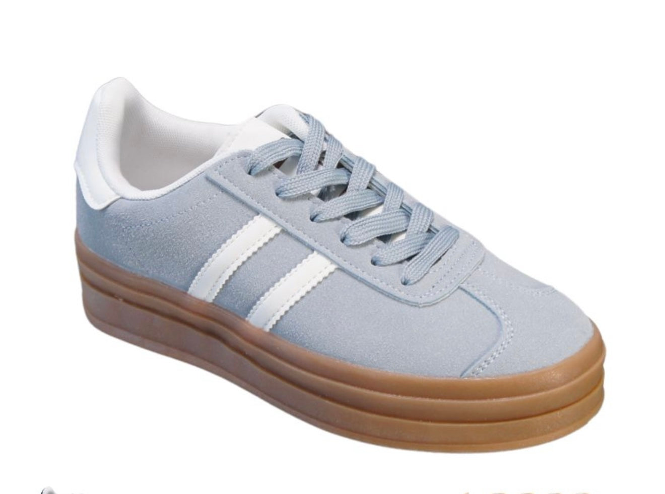 NAOMI- GUM RETRO TRAINER- BLUSH & BLUE- FLASH AUTO £5 OFF@Checkout